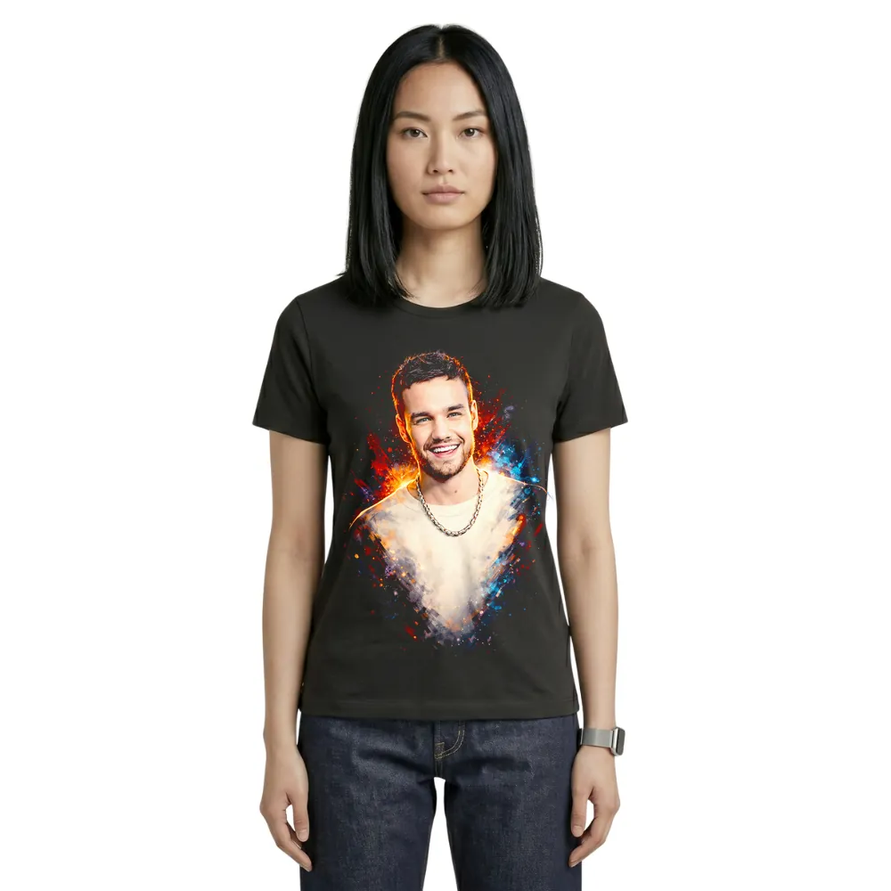 100256-babylook-preta CAMISETA LIAM PAYNE - ONE DIRECTION - Imagem 1